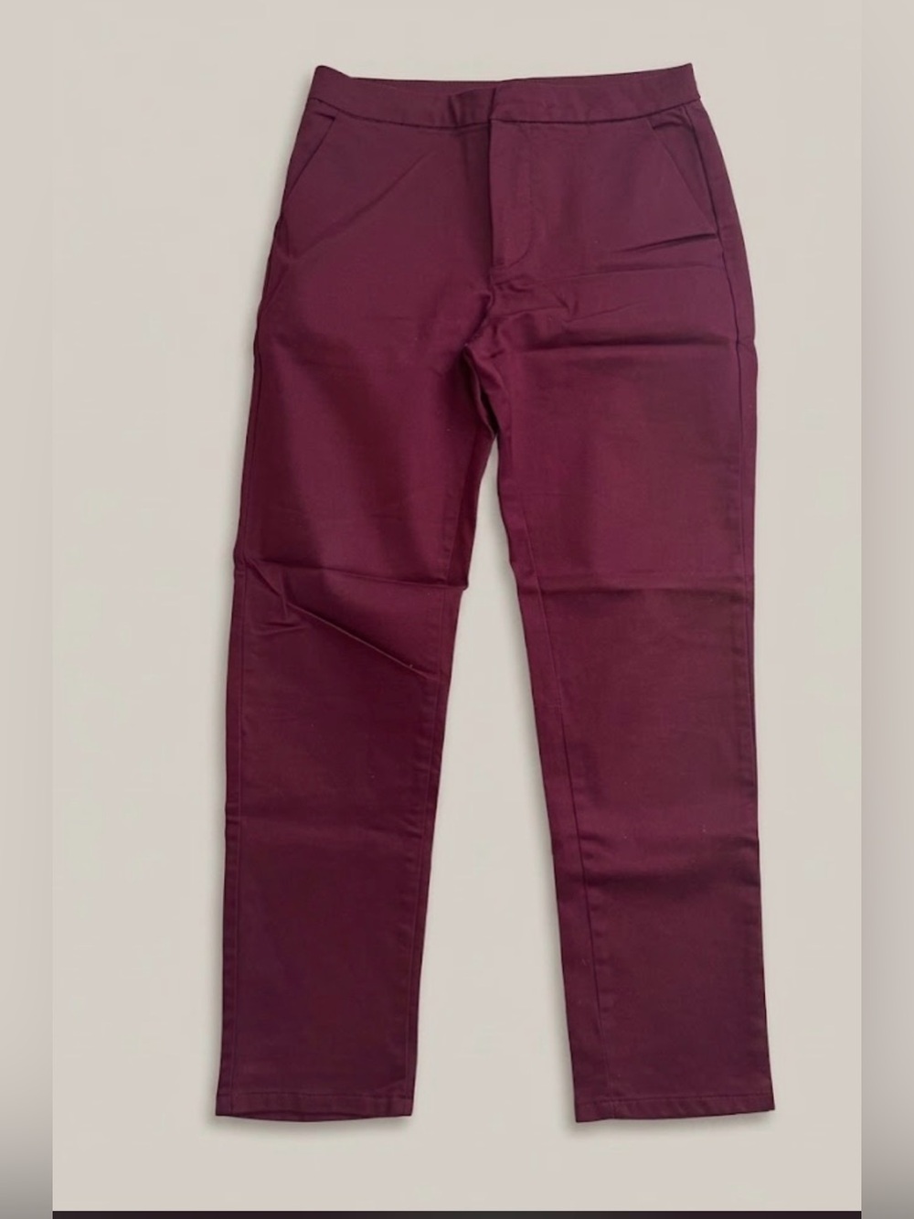5 for $30 Forever 21 Women's Cropped Slim Burgundy Pants